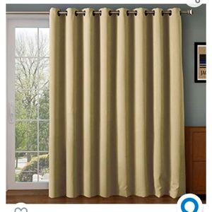 Window panel curtain 100 wide 84 long Biege